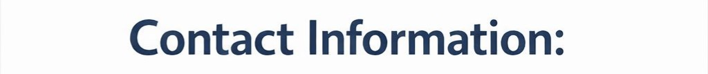 Create a  website message Contact Information  oua